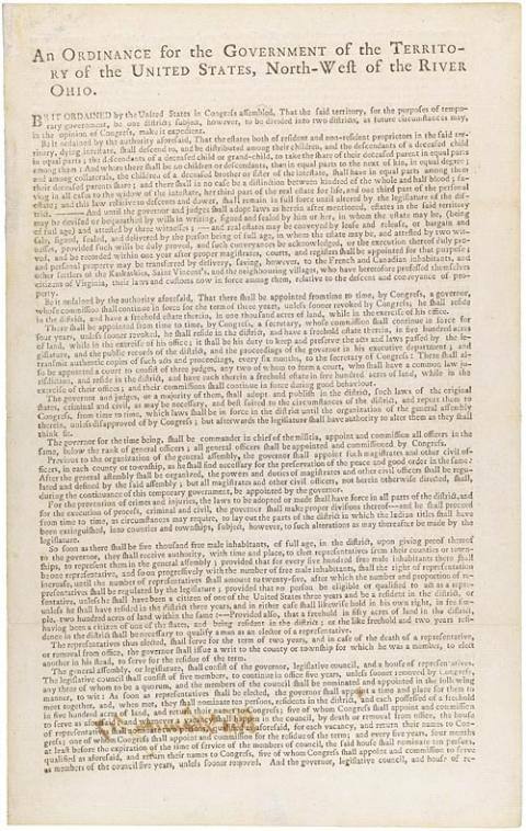 Northwest Ordinance Document